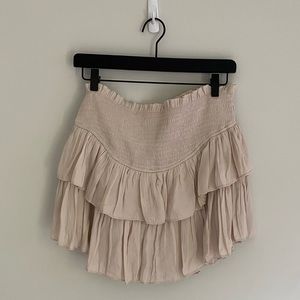 NEW mustard seed smocked beige skirt